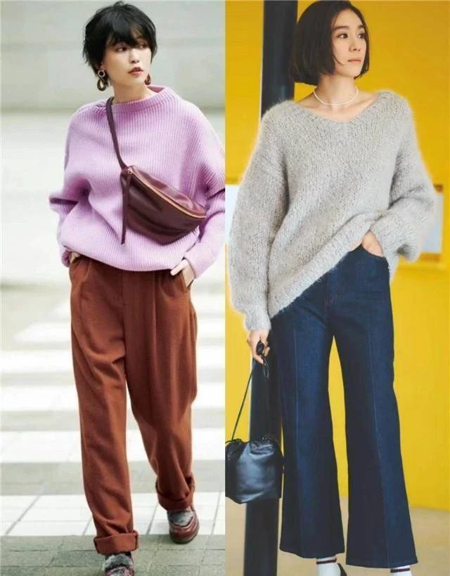 有肚子的中年女人別再「塞毛衣」了，學日系媽媽這樣穿，是真時髦顯瘦